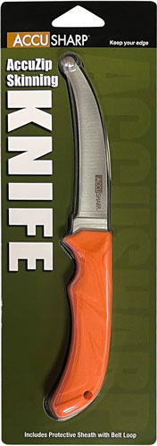 KNIFE 3.5" BLADE NON SLIP GRIPACCUSHARP ACCUZIP SKINNING - American Ordnance
