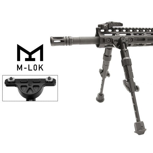 MATTE BLK CENTER H 5.7&quot;-8&quot;UTG BIPOD RECON FLEX M-LOK - American Ordnance