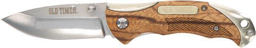 ASST 3" BLD W/NICKLE/SLVR CAPSOLD TIMER KNIFE IRONWOOD SPRNG - American Ordnance
