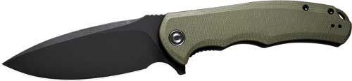 GREEN G10/BLACK STONEWASHEDCIVIVI KNIFE PRAXIS 3.75"   OD - American Ordnance