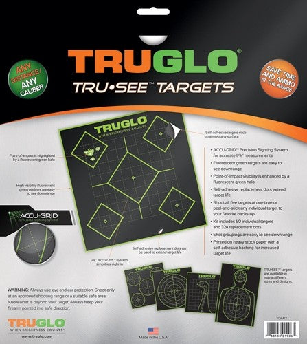 5 DAIMOND 12-PACKTRUGLO TRU-SEE REACTIVE TARGET - American Ordnance