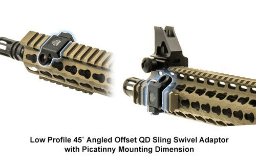 PICATINNY ACCEPTS QD SWIVELSUTG SWIVEL ADAPTOR OFFSET - American Ordnance