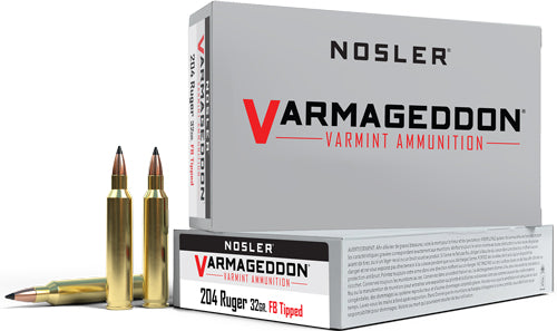 NOSLER VARMAGEDDON 204 RUGER 32GR FBT 20RD