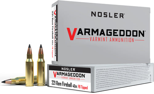 NOSLER VARMAGEDDON 221 REM FIREBALL 40GR FBT 20RD