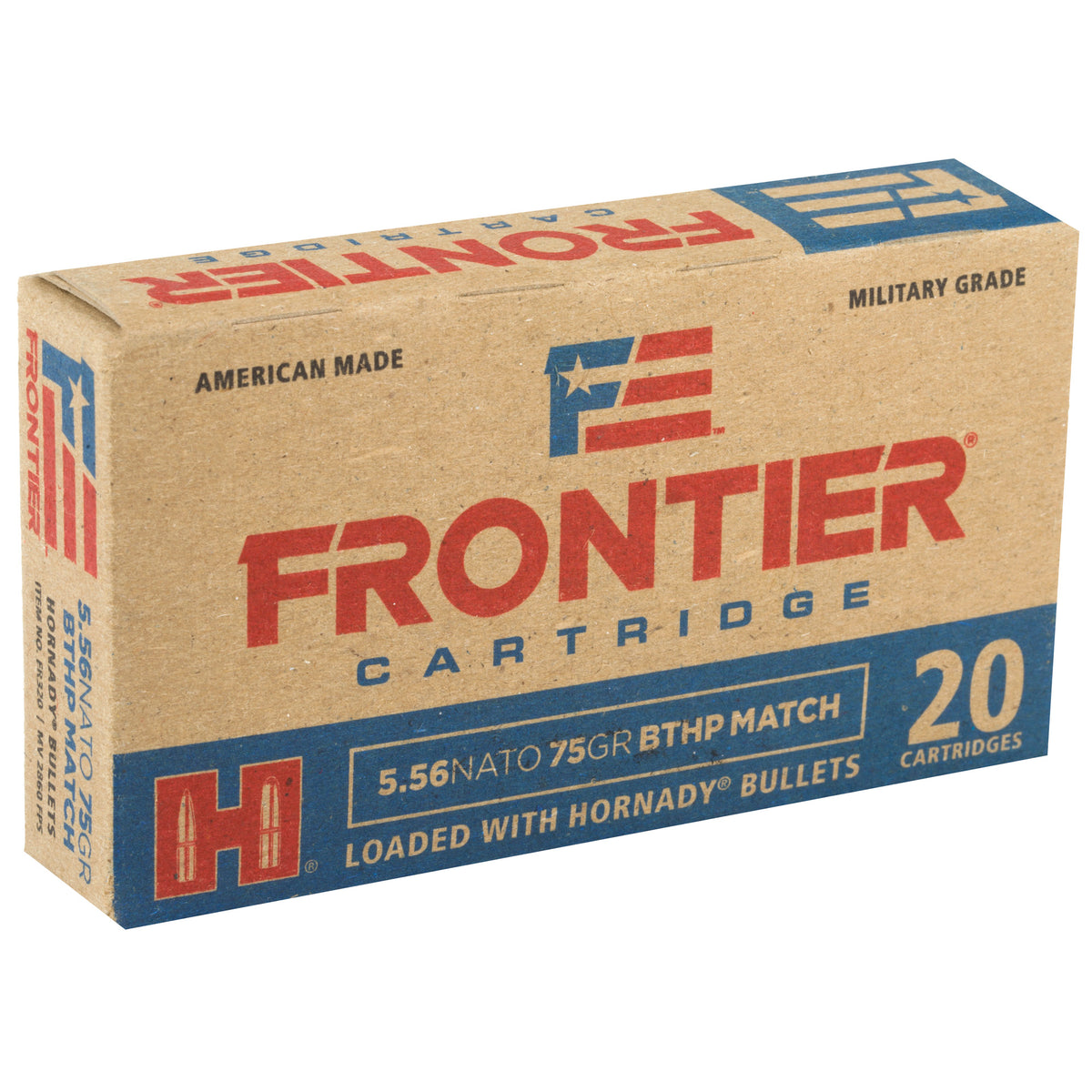 FRONTIER 5.56X45 75GR BTHP MATCH 20RD