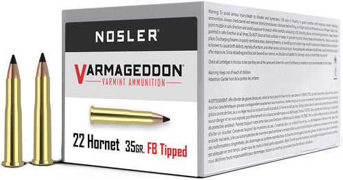 NOSLER VARMAGEDDON 22 HORNET 35GR FBT 50RD