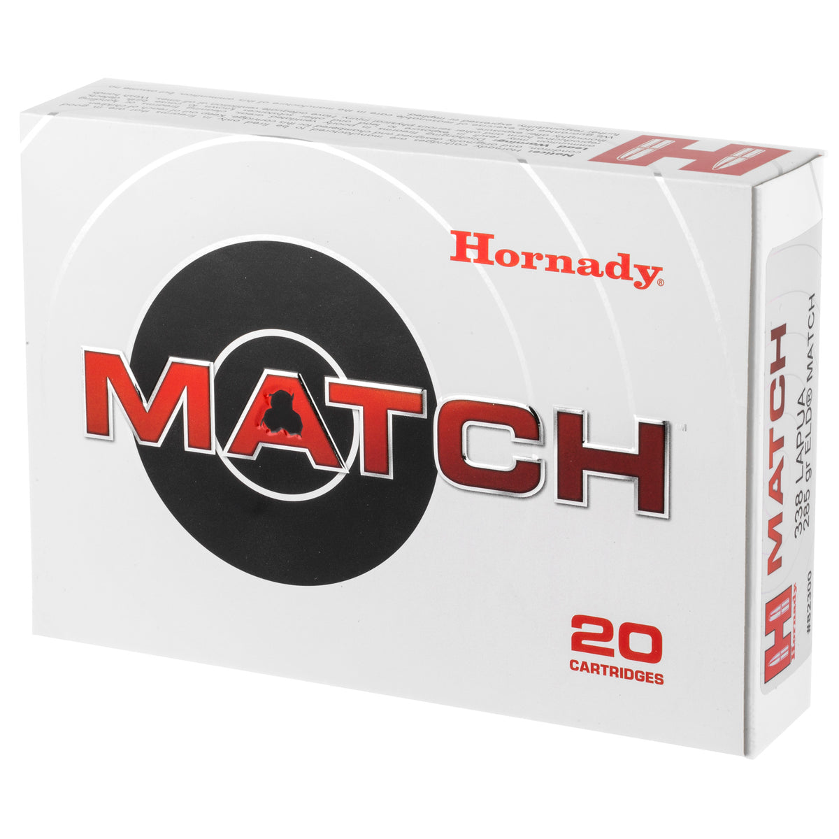 HORNADY 338 LAPUA MAG 285GR ELD MATCH 20RD