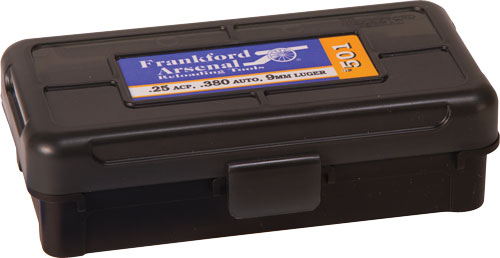 FRANKFORD ARSENAL AMMO BOX 380/9MM 50RDS BLK/SMOKE