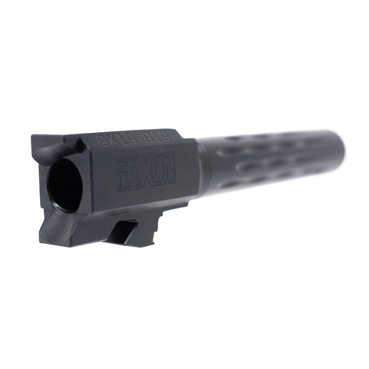 FAXON G19 FLAME FLUTED NON THREADED BLK