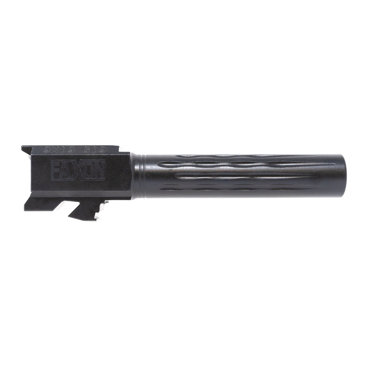 FAXON G19 FLAME FLUTED NON THREADED BLK