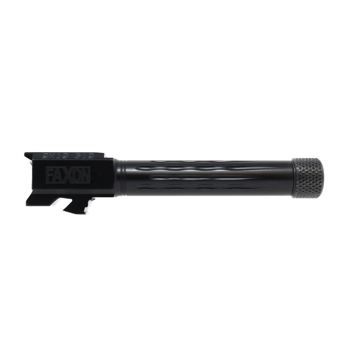 FAXON G19 FLAME FLUTED THREADED BLK