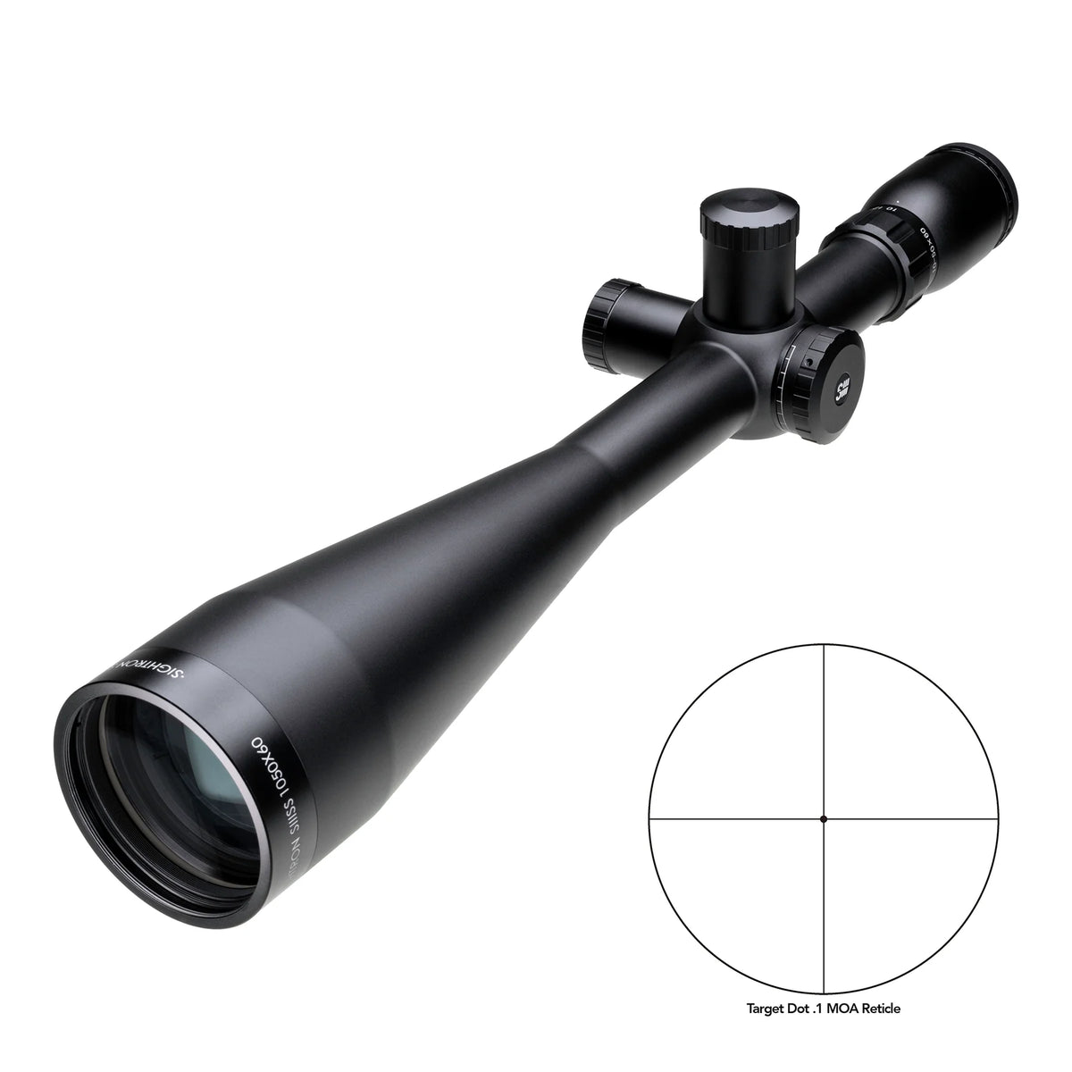 SIGHTRON SIII 10-50X60 LR .1 DOT TGT KNOBS 30MM SF