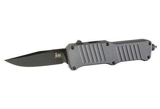 HOGUE HK MINI INCURSION 2.95&quot; OTF KNIVE CLIP PT ALUM MATT GY