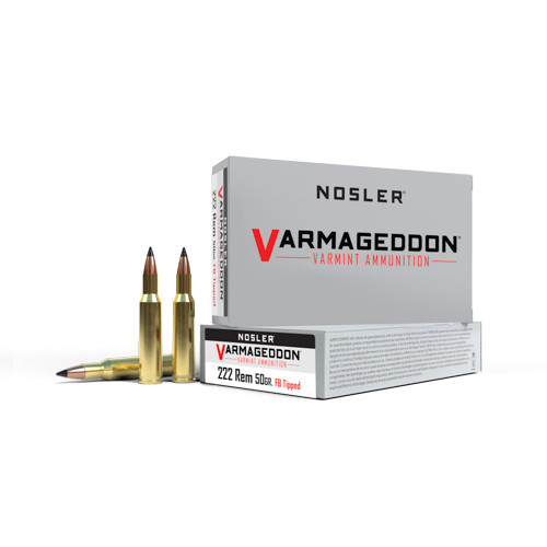 NOSLER VARMAGEDDON 222 REM 50GR FBT 20RD