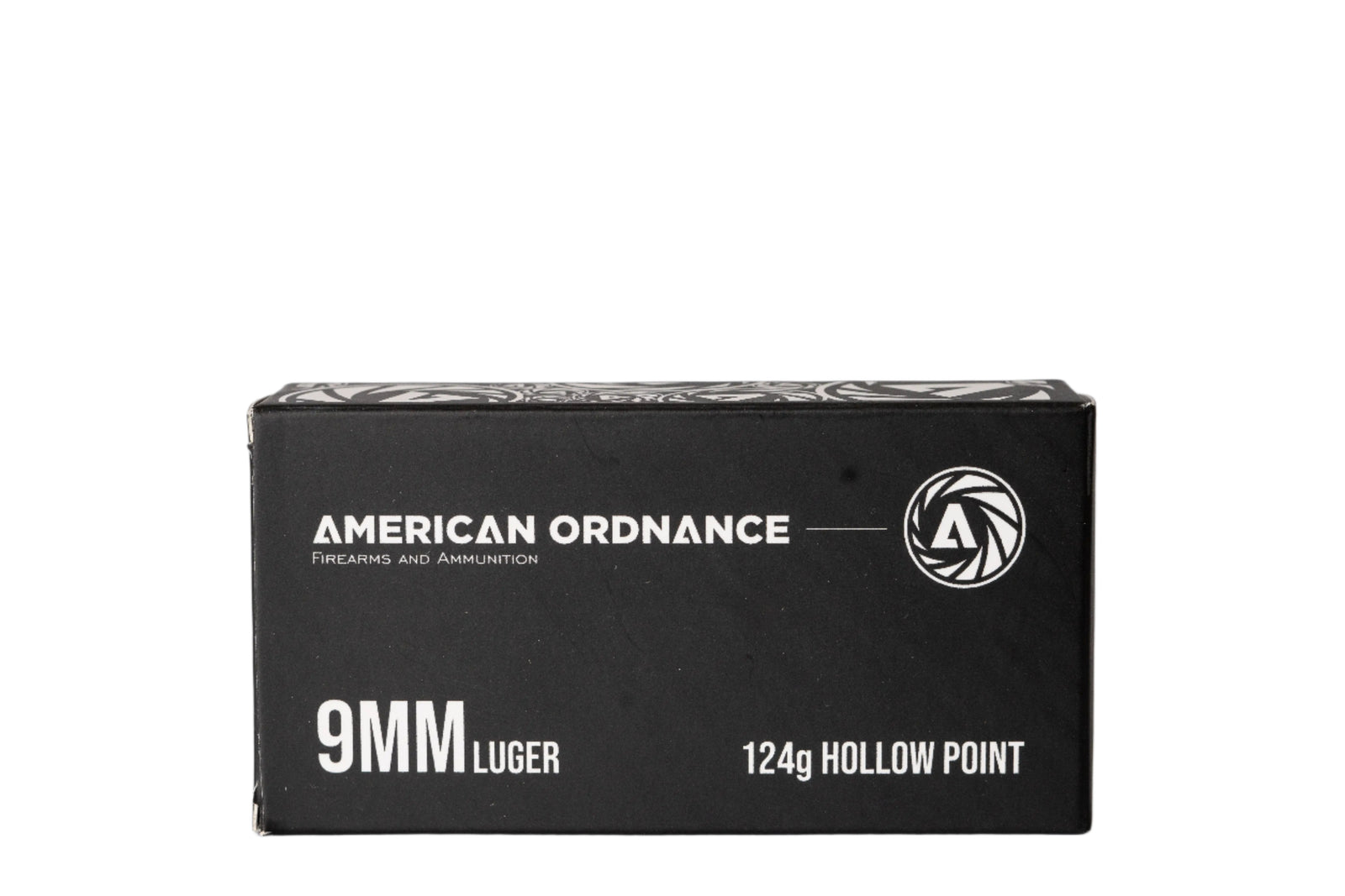 9MM Luger 124g Hollow Point 50 Round Box - American Ordnance