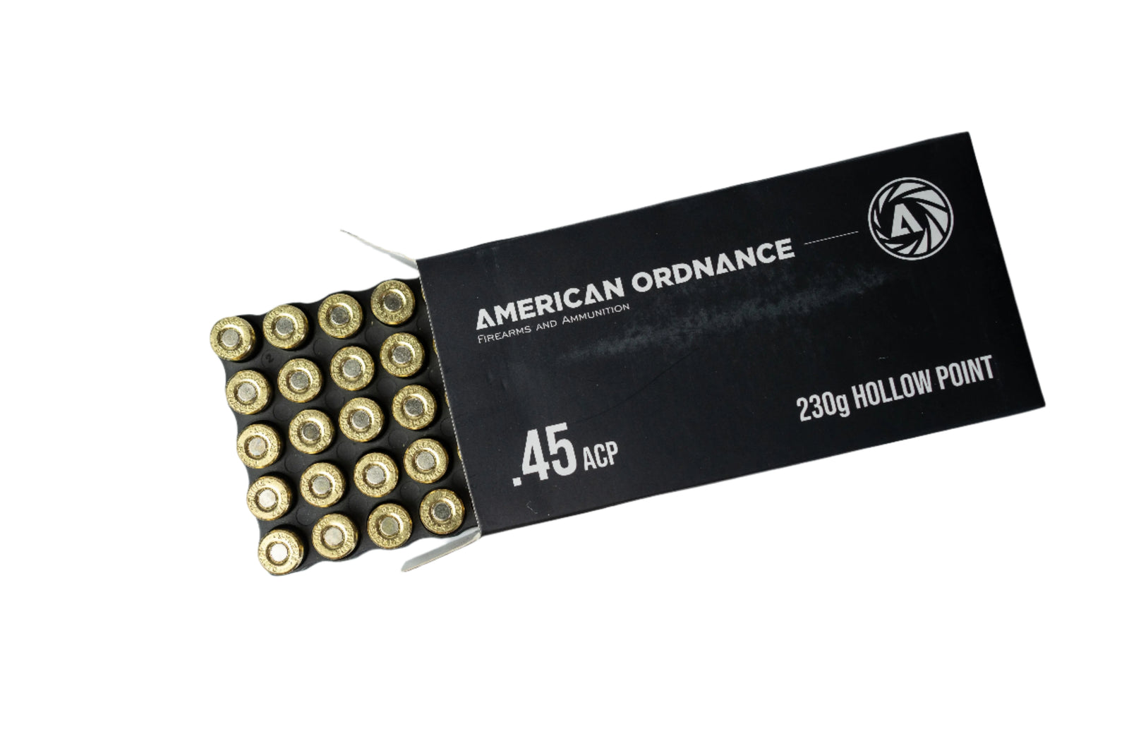 .45ACP 230g Hollow Point 50 Round Box - American Ordnance