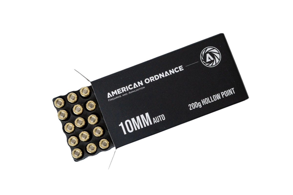 10MM Auto 200g Hollow Point 50 Round Box - American Ordnance