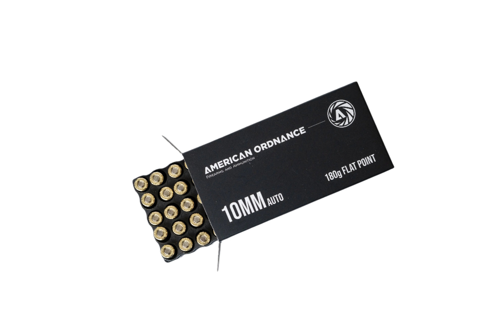 10MM Auto 180g Flat Point FMJ 500rd Bulk Pack - American Ordnance