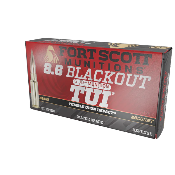 FORT SCOTT 8.6 BLACKOUT 285GR TUI SOLID COPPER 20RD