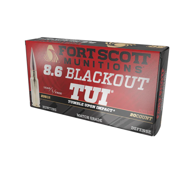 FORT SCOTT 8.6 BLACKOUT 235GR TUI SOLID COPPER 20RD
