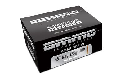 AMMO INC 357 MAG 125GR JHP 20RD