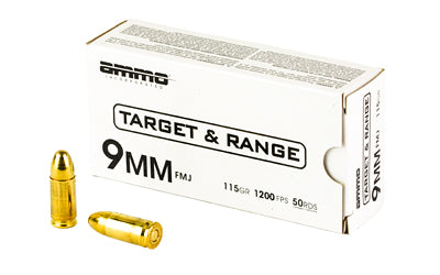 AMMO INC T&amp;R 9MM 115GR FMJ 50RD