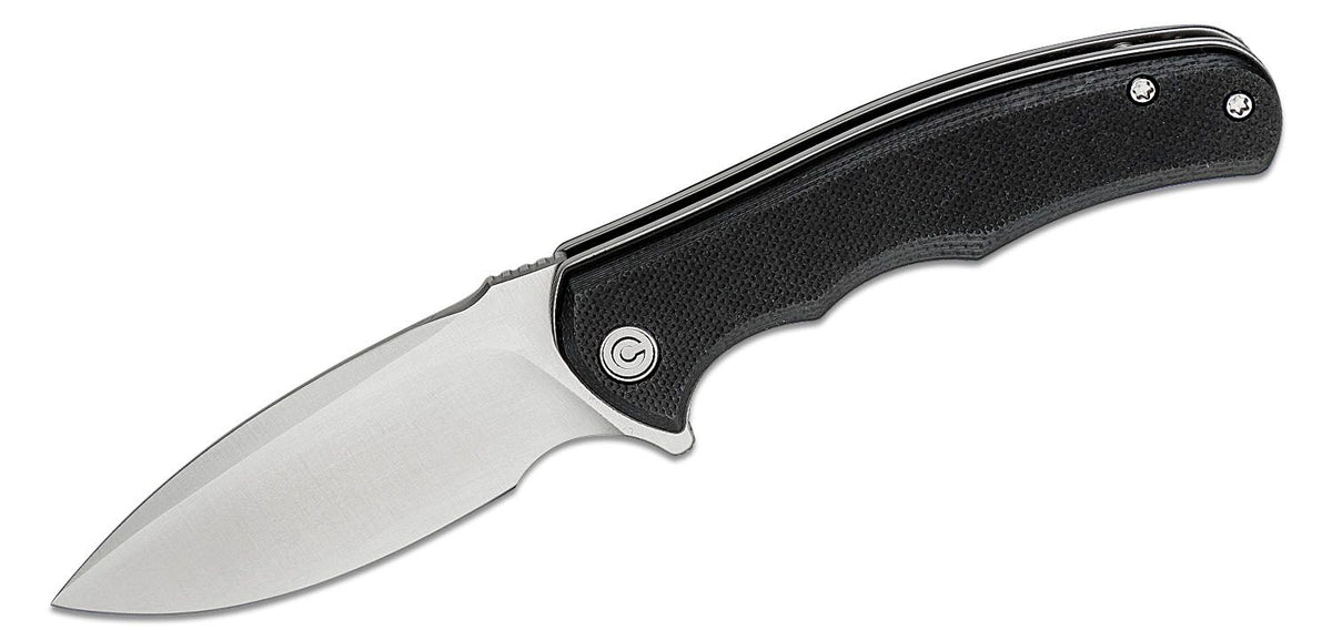 BLACK G10/SATIN FINISH D2CIVIVI KNIFE MINI PRAXIS 2.98"
