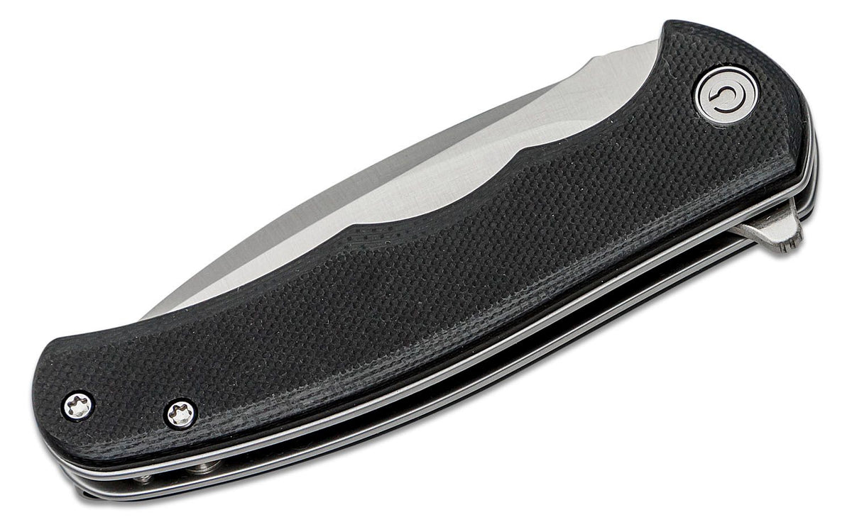 BLACK G10/SATIN FINISH D2CIVIVI KNIFE MINI PRAXIS 2.98"