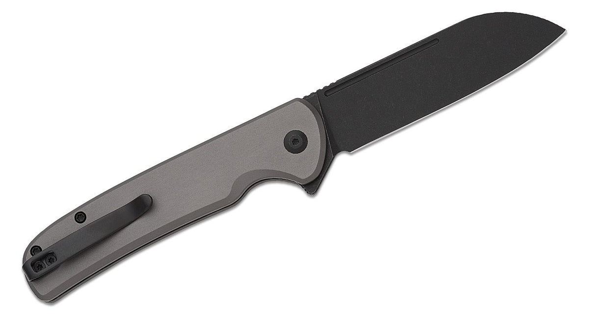 CIVIVI CHEVALIER II 3.4" GRAY ALUM HANDLE/BLACK STNWSH