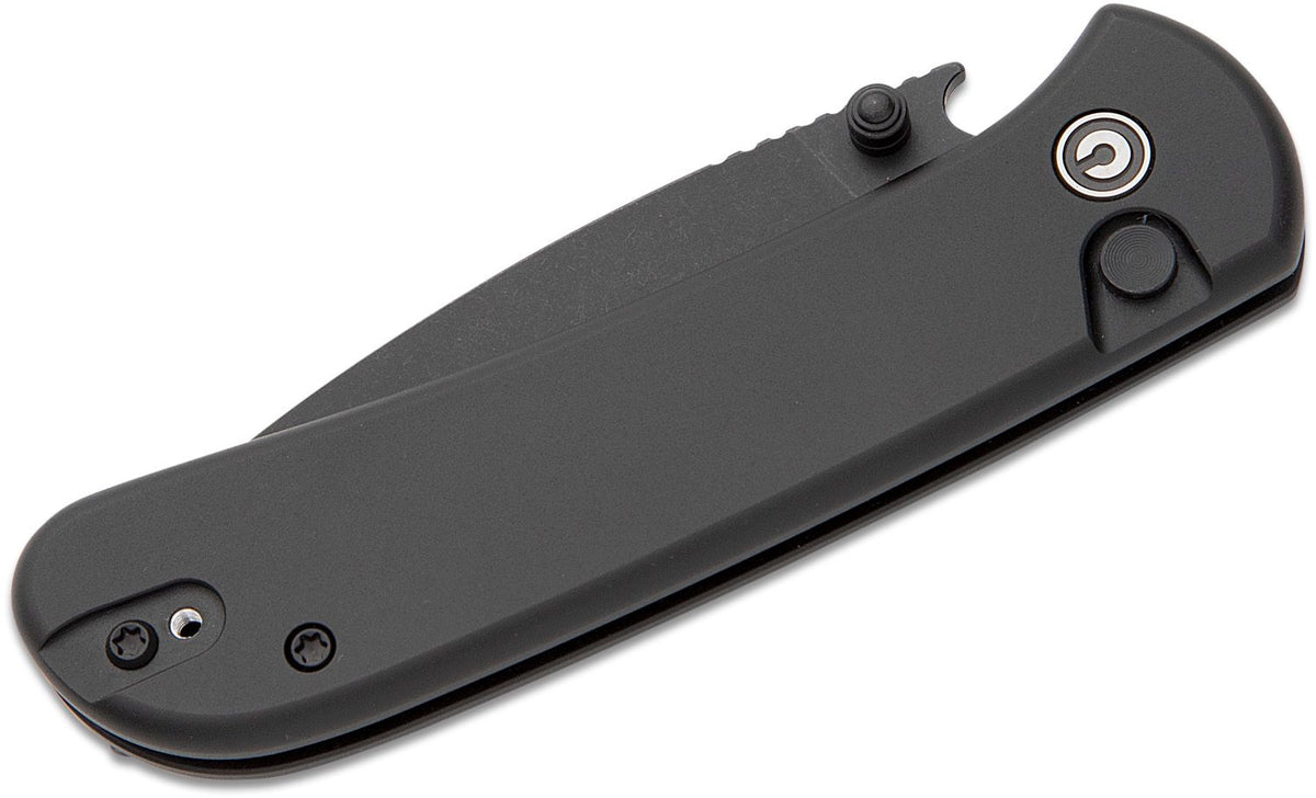 BLK STONEWASH BUTTON LOCKCIVIVI KNIFE QUIBIT 2.98" BLK/