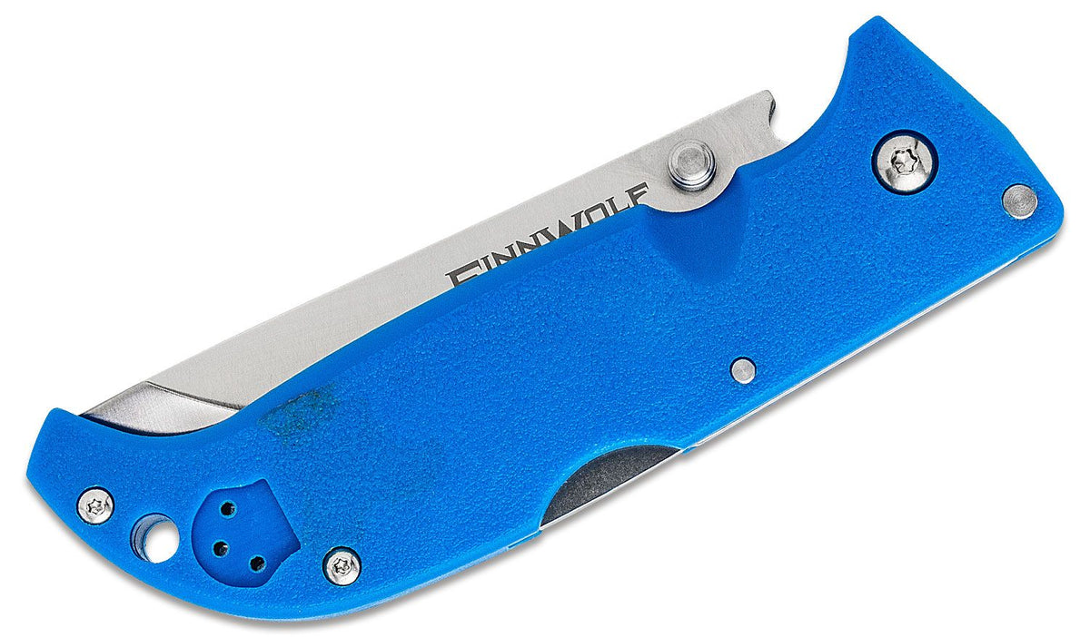 COLD STEEL FINN WOLF 3.5&quot; BLUE CLIP FOLDER W/TRI-AD LOCK