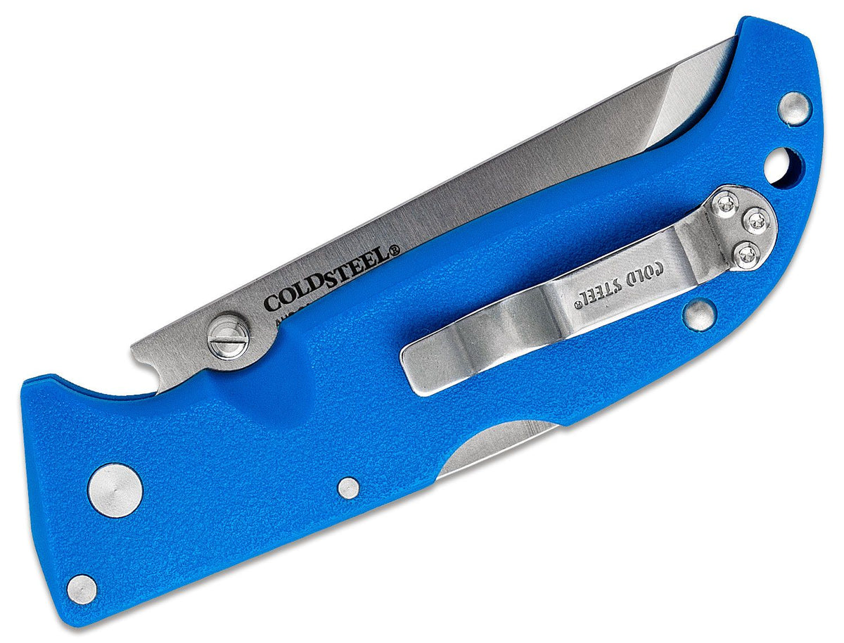 COLD STEEL FINN WOLF 3.5&quot; BLUE CLIP FOLDER W/TRI-AD LOCK