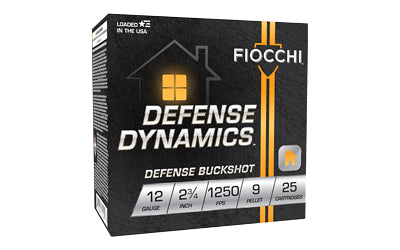 FIOCCHI HM DEFNS BUCK 12GA 2.75&quot; #1 25RD