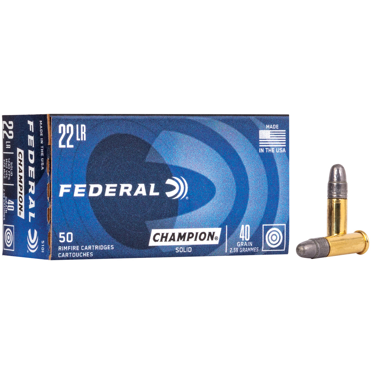 FEDERAL LIGHTNING 22LR 40GR LEAD-RN 1240FPS 50RD