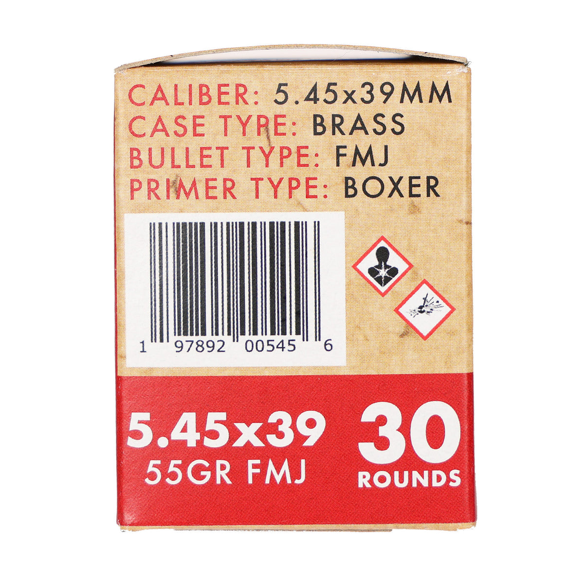 GO 5.45X39MM 55GR FMJ BRASS 30RD