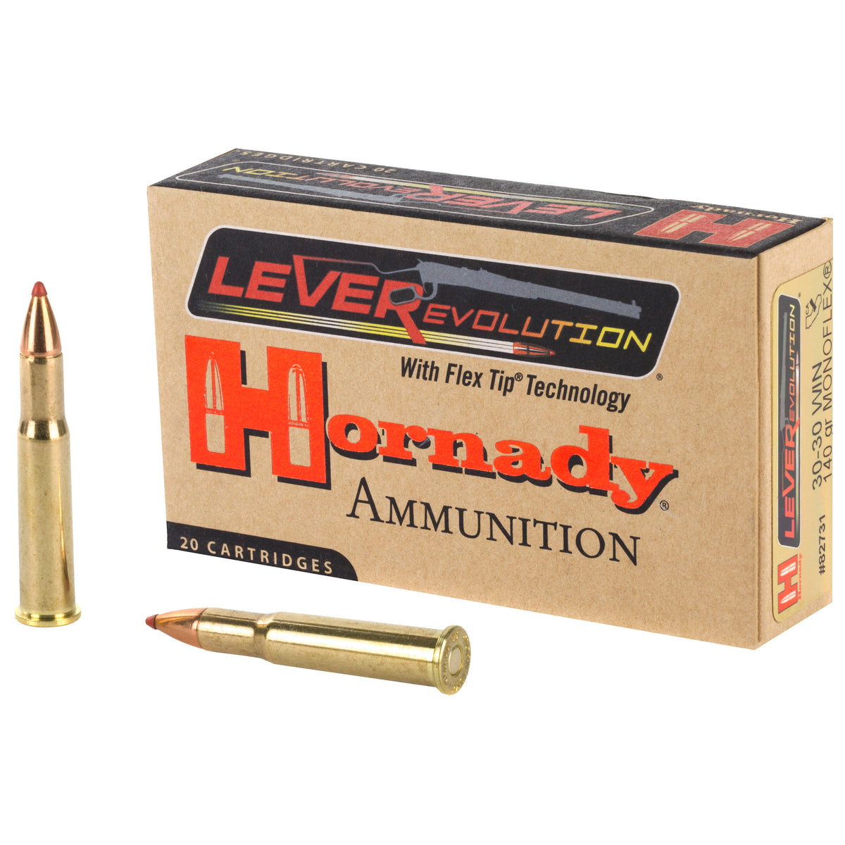 HORNADY LEVEREVOLUTION 30-30 WIN 140GR MONOFLEX 20RD