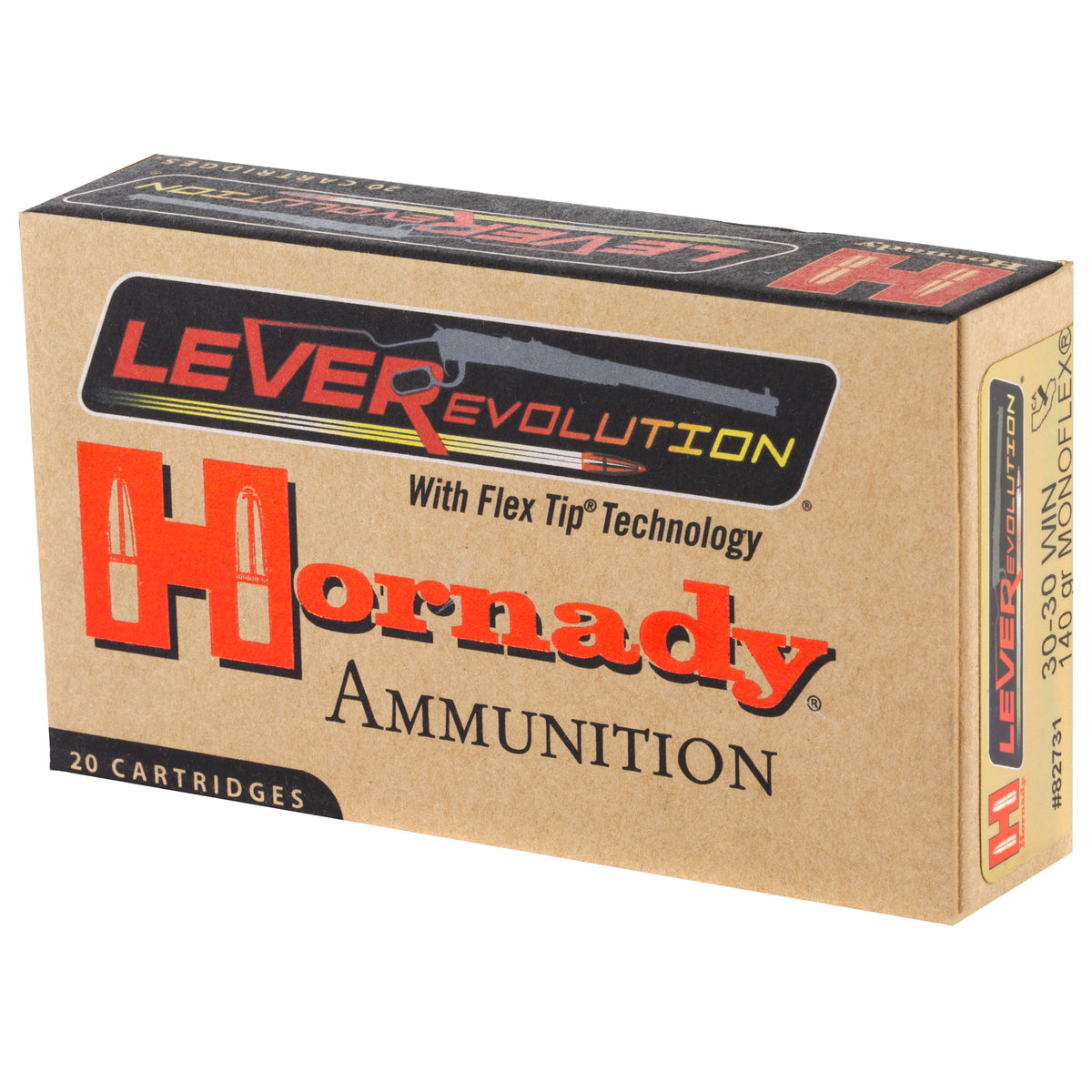 HORNADY LEVEREVOLUTION 30-30 WIN 140GR MONOFLEX 20RD