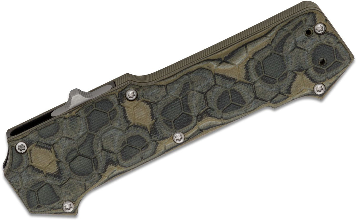 HOGUE COMPOUND 3.5&quot; OTF AUTO G-10 FRAME G-MASCUS GREEN