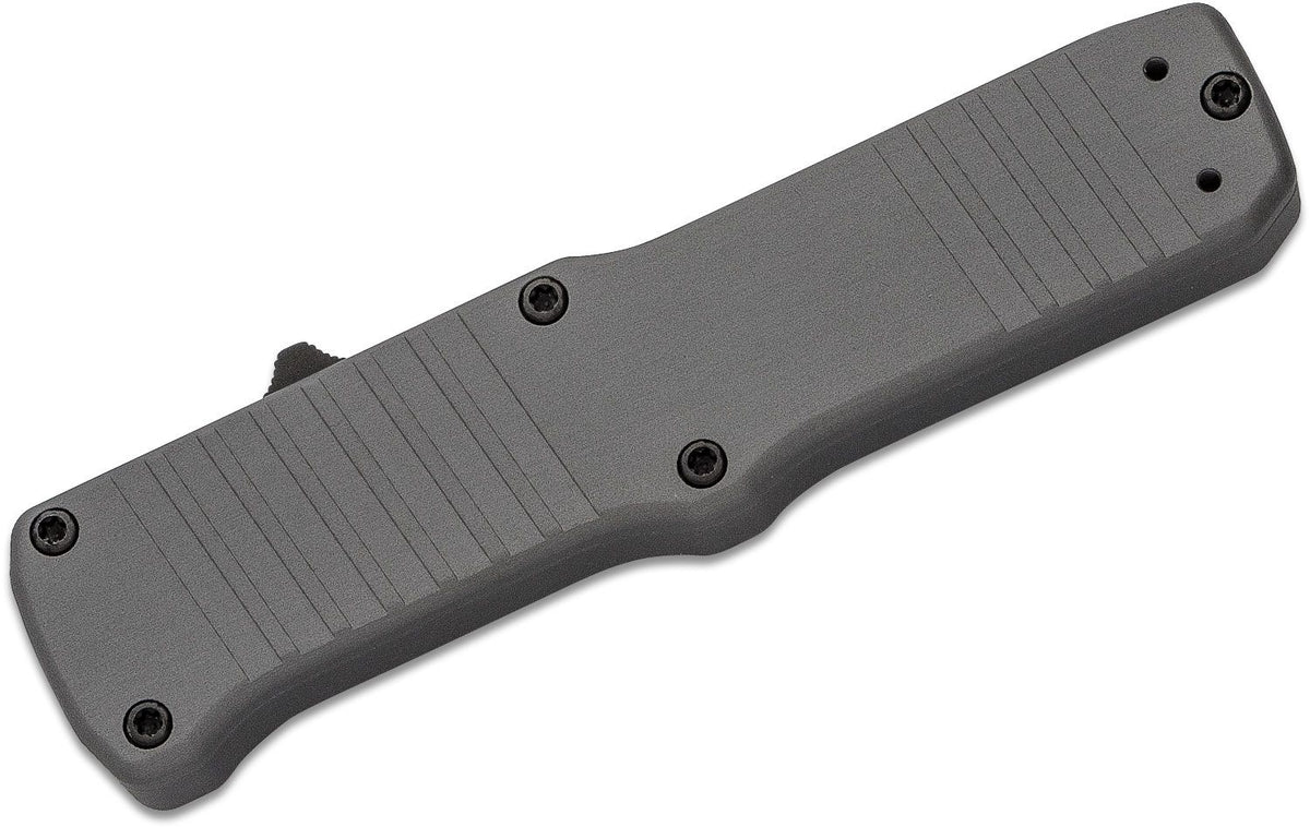 HOGUE HK HADRON 3.375&quot; OTF AUTO CLIP PT ALUM FRAME GRAY