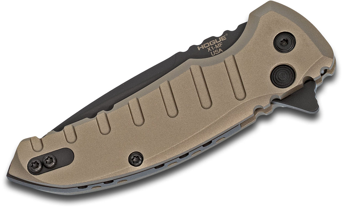 HOGUE X1 MICROFLIP 2.75&quot; FOLDER DROP POINT AL FRAME FDE