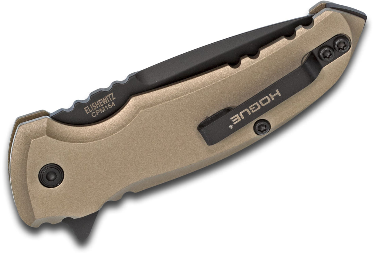 HOGUE X1 MICROFLIP 2.75&quot; FOLDER DROP POINT AL FRAME FDE