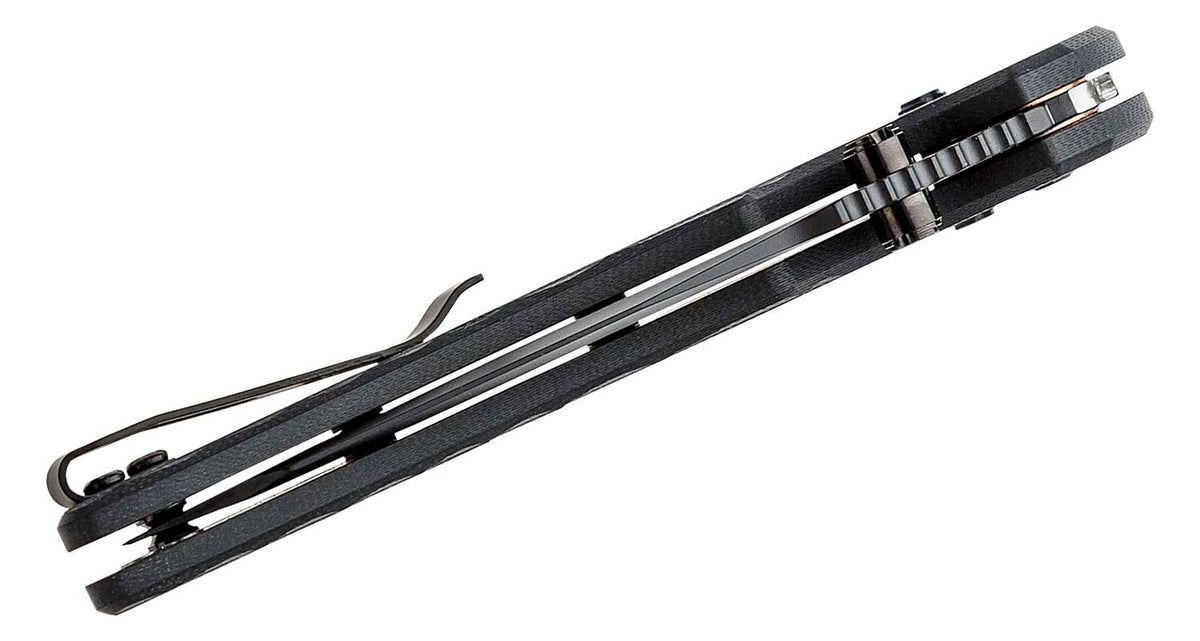 HOGUE DEKA 3.25&quot; ABLE LCK FLDR WHARNCLIFFE G-10 FRME BLACK