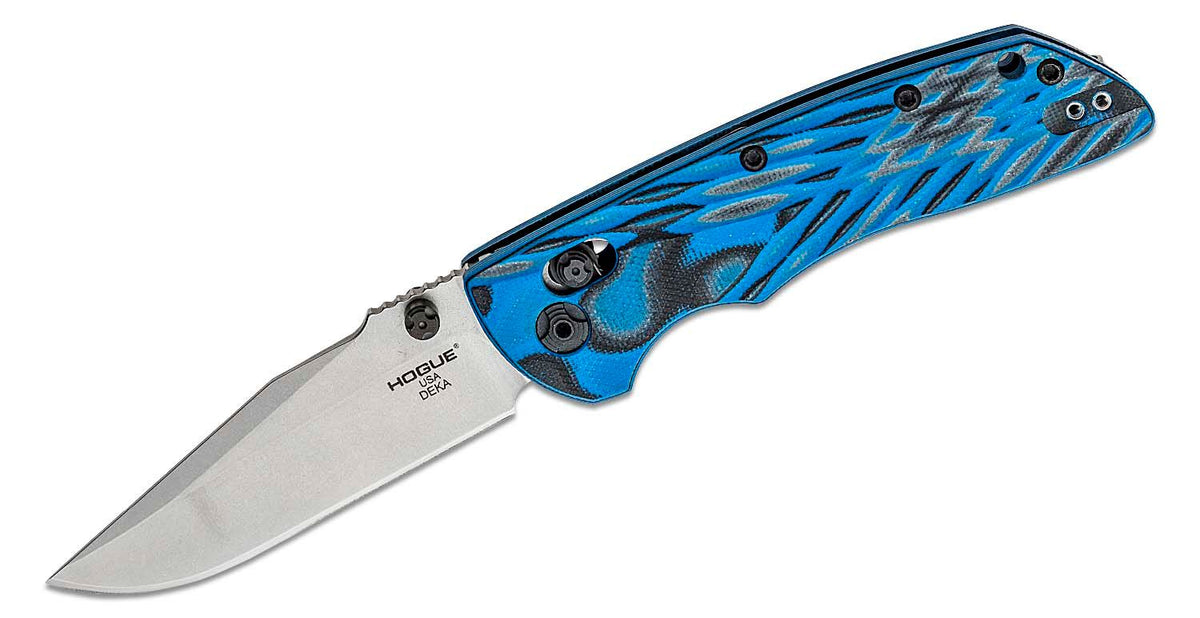 HOGUE DEKA 3.25&quot; ABLE LCK FLDR CLIP POINT G-MASCUS BLUE LAVA