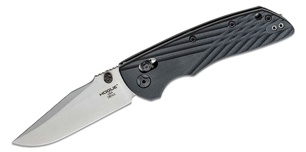 HOGUE DEKA 3.25&quot; ABLE LCK FLDR CLIP POINT G-10 FRAME BLACK