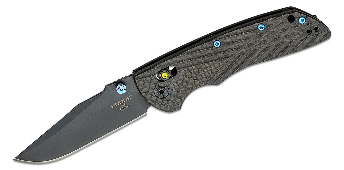 HOGUE DEKA ABLE LOCK FLDR 3.25 CLIP POINT CARBON FIBER GREEN