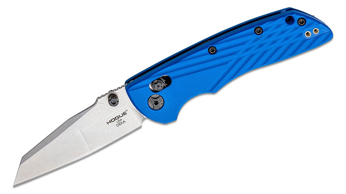 HOGUE DEKA ABLE LOCK FOLDER 3.25&quot; MOD WHARNCLIFFE POLY BLU