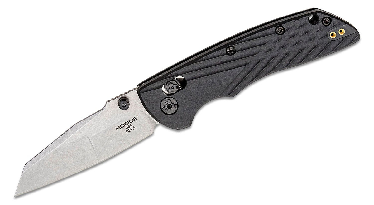 HOGUE DEKA ABLE LOCK FOLDER 3.25&quot; MOD WHARNCLIFFE POLY BLK