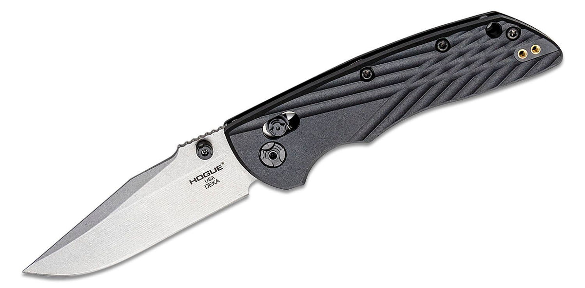 HOGUE DEKA ABLE LOCK FOLDER 3.25&quot; CLIP POINT POLY BLACK