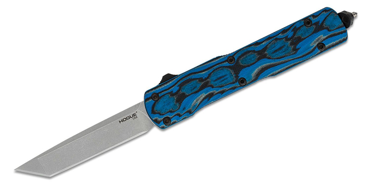 HOGUE COUNTERSTRIKE AUTO 3.35&quot; OTF TANTO BLADE G10 COVER BLUE