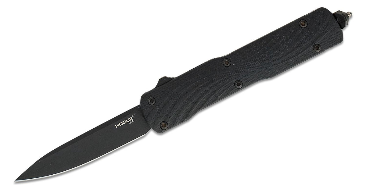 HOGUE COUNTERSTRIKE AUTO 3.35&quot; OTF DROP POINT G10 COVER BLACK